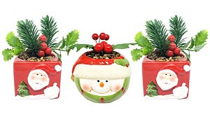 Jogo Papai Noel e Boneco de Neve Sentado Rosê Luxo Gorrinho e Cachecol  Crochê 32cm - Magizi - Mundial Casa e Presentes