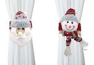 Jogo Papai Noel e Boneco de Neve Sentado Rosê Luxo Gorrinho e Cachecol  Crochê 32cm - Magizi - Mundial Casa e Presentes