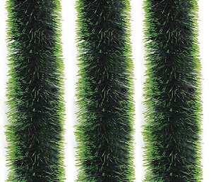 Kit Festão PVC Verde Duo 9cmx2m 3 Peças Total 6 Metros