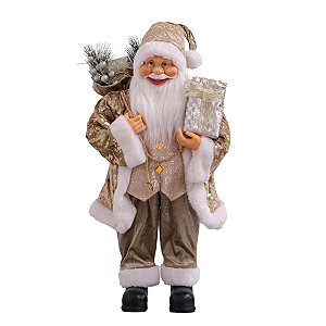 Papai Noel Iluminado Pelúcia Retrátil Luxo Perna Longa Encolhe e Estica  90cm - Magizi - Mundial Casa e Presentes