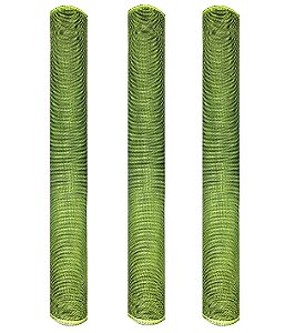Kit Tela Decorativa Natal Fita Gigante 52cm x 5 metros Verde 3 Peças - Magizi