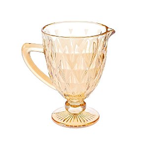 Jarra Diamond Vidro Bico de Abacaxi Âmbar Golden Metalizado Diana 1300ml - Tuut