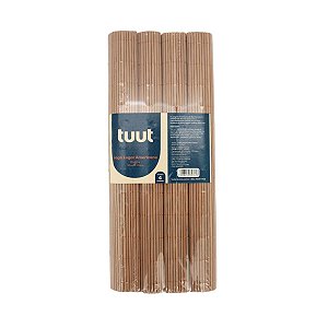 Jogo Lugar Americano Bambu Marrom Claro Natural 45x30cm 4 Peças - Tuut