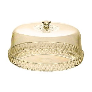Boleira Glamour Acrílico Âmbar Prime 26cm - Plasútil