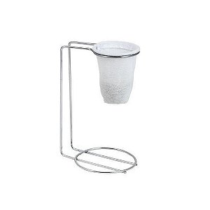 Suporte Mini Coador Individual Para Café e Chá Aço Cromado Prime