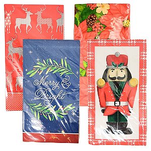 Kit Guardanapos Natalinos Decorados Estampas Diversas 80 Folhas Duplas 20x11cm - Magizi