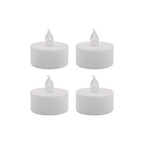 Kit 4 Mini Velas Eletrônica LED Branco Quente - Yangzi