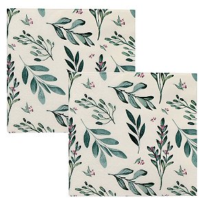 Kit 2 Pacotes Guardanapo Decorado Folhagens Folhas Duplas 33cm 40 Folhas - Tuut