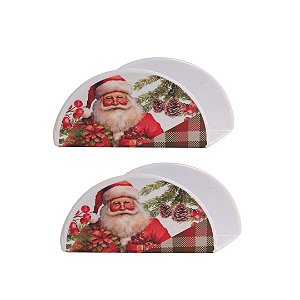 Kit 2 Porta Guardanapos Melamina Prime Estampa Natal - Magizi