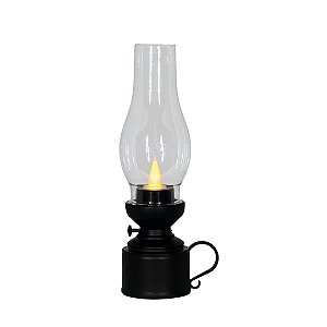 Lamparina Eletrônica Decorativa Vela Led Branco Quente 18cm - Magizi