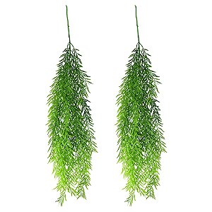 Jogo 2 Folhagens Pendente Artificial Verde Frescor 88cm - MC Flores