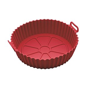 Forma de Silicone Redonda Premium 21cm Para Airfryer - Tuut