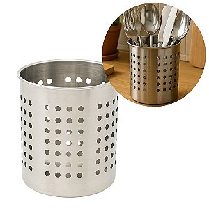 Escorredor Porta Talheres Aço Inox Prime 14cm - Tuut