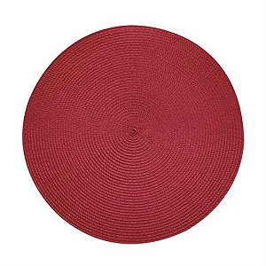 Jogo Americano Redondo Fresno Espiral Cereja 38cm Unidade - Lyor