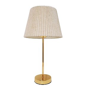 Abajur Decorativo Rosê Gold Clássico Premium 41cm Bivolt - Alfacell