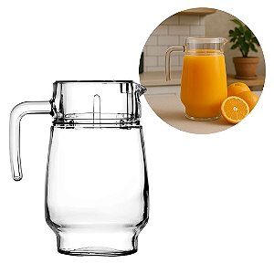 Jarra de Vidro Safira Para Suco 1800ml Com Tampa Acrílico - Original Line