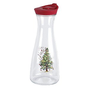 Garrafa Vidro Style Estampa Natalina Árvore Feliz Natal 1 Litro - Magizi