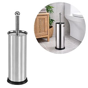 Escova Sanitária Aço Inox Premium com Base Suporte - Wellmix