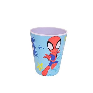 Copo Infantil Homem-Aranha Melamina Reforçada 300ml Licenciado - Tuut