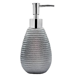 Saboneteira Porcelana Siena Premium Prata Suave - Yazi