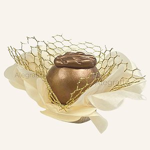 Forminha Imperial - Papel com tela - Bege