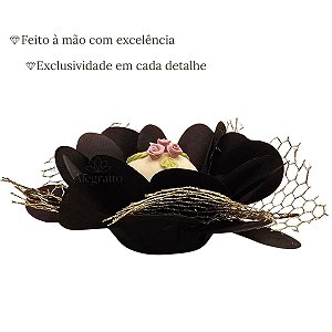 Forminha Imperial Preta - Papel com tela - Prata