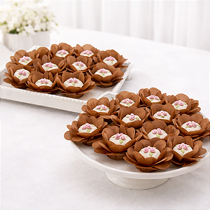 kit 100 forminhas Delicatta - Papel - Caramelo