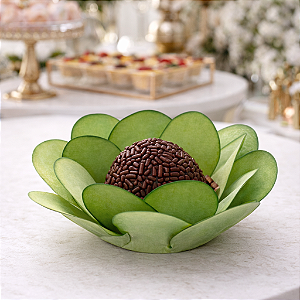 Kit 100 forminhas Bela Papel - Verde Musgo