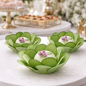 Kit 25 forminhas Bela Papel - Verde Musgo