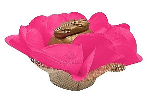 Forminha Lunita Papel com tela - Rosa Pink- SS46