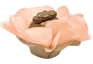 Forminha Lunita Papel com tela - Rosa chá - SS20