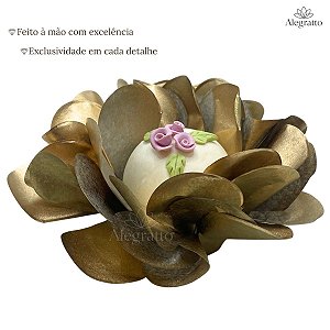 Forminha Delicatta - Papel - Dourado