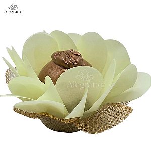 Forminha Lunita Papel com tela - Amarelo Bebê SS07