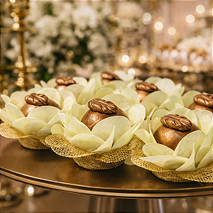 Forminha Lunita Papel com tela - Amarelo Bebê SS07