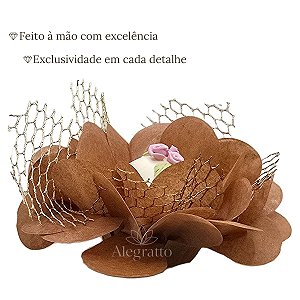 Forminha Imperial - Papel com tela - Caramelo Escuro