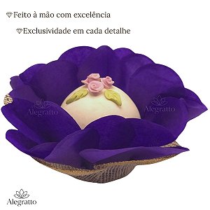 Forminha Lunita Papel com tela - Roxo