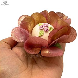 Forminha Delicatta Papel - Rosa velho Claro