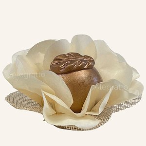 Forminha Lunita Papel com tela - Bege