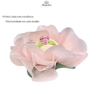 Forminha Floratta - Papel - Rosa nude