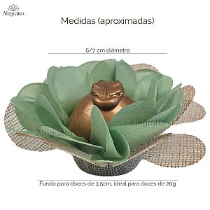 Forminha Soneto Papel com tela - Verde Menta