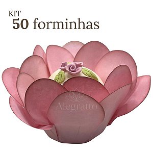 kit 50 forminhas Bela Papel - Rosê