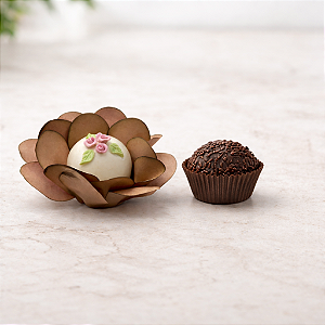 Kit 25 forminhas Bela Papel - Marrom