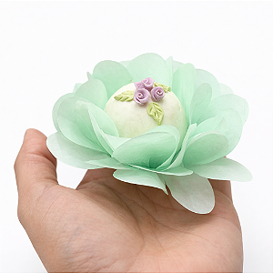 kit 100 forminha Delicatta Papel - Verde bebê SS05