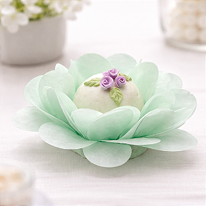 kit 50 forminha Delicatta Papel - Verde bebê SS05