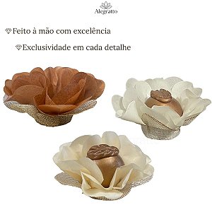 Kit 75 Forminhas Lunita Papel com tela - Neutro/Terroso