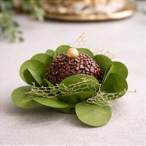 Flor Imperial - Papel com tela - Verde Pistache