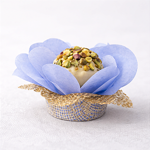 Forminha Lunita - Azul Serenity com tela Dourada