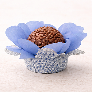 Forminha Lunita - Azul Serenity com tela Prata