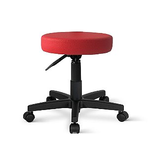 Cadeira Mocho Patti Assento Giratória Universal Vermelho