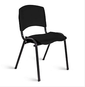 Cadeira Plastica Adria Base Fixa Preta
